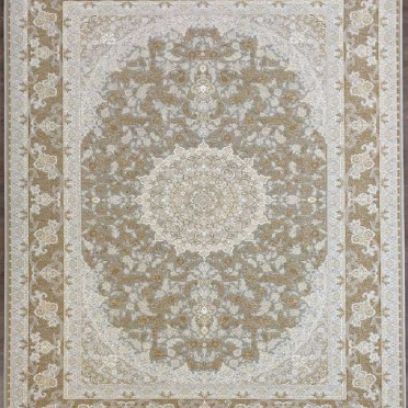 Ковер персидский G124 Mashad 1200 (Акрил, серый,бежевый)