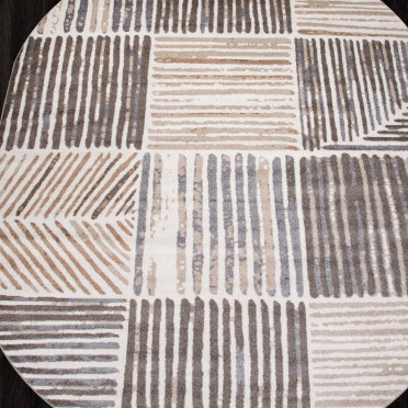 Ковер F043 - BEIGE - Овал - коллекция TORNADO