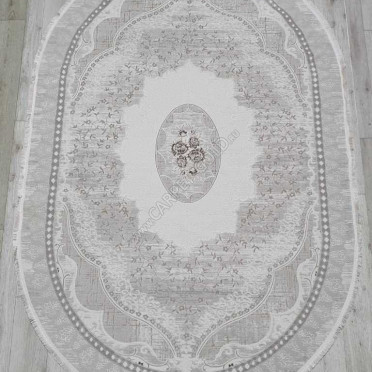 Турецкий ковер Amatis Lux 36548A OVAL L.BEIGE / L.BEIGE