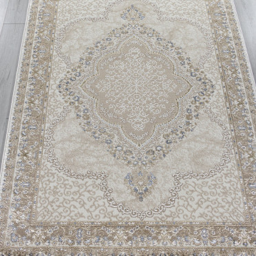 Ковер 27226A - BEIGE / NAVY - Прямоугольник - коллекция MOSSO