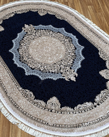 Ковер турецкий 9071E SHIMAL (Акрил - Полиэстер, синий)