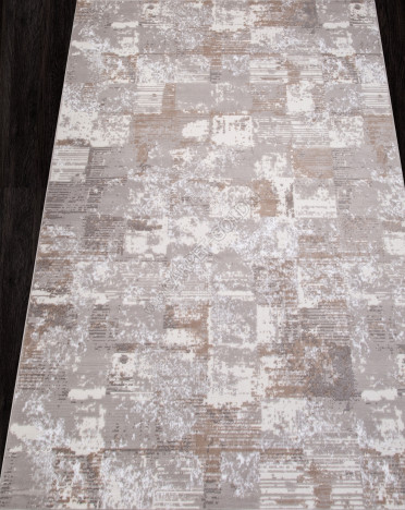 Ковер российский 8673 RICHI (PP Heatset Высокоплотный, бежевый, серый)