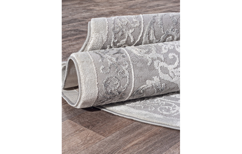 Ковер турецкий овальный 03760A GREY - коллекция ARMINA