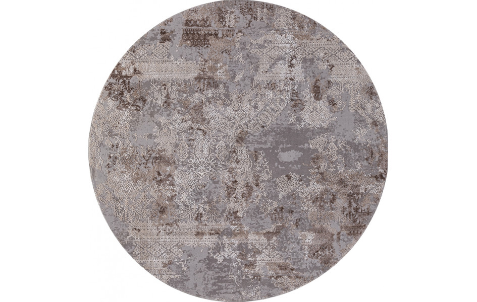 Ковер 03851C - GREY / BROWN - Круг ARMINA