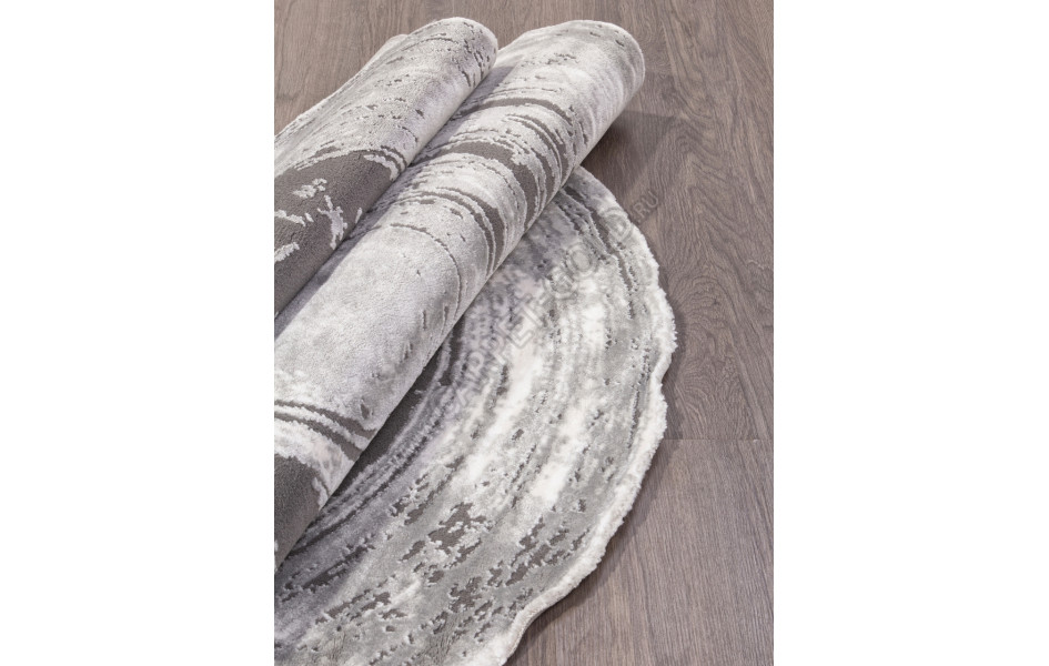 Ковер 00843G - GREY / GREY - Круг - коллекция SAFIR рисунок круги