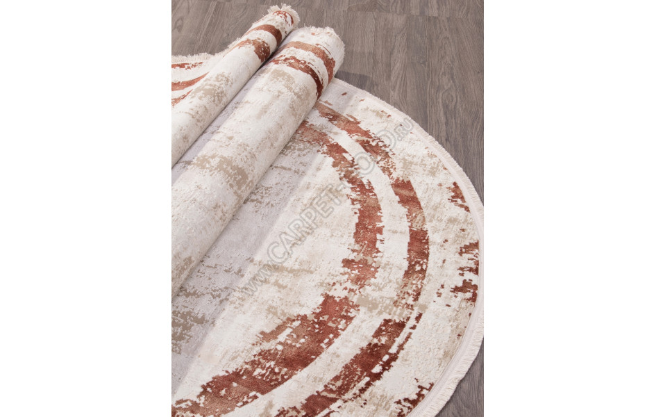 Ковер SI053K - BROWN / BROWN - Овал - коллекция LISSABON