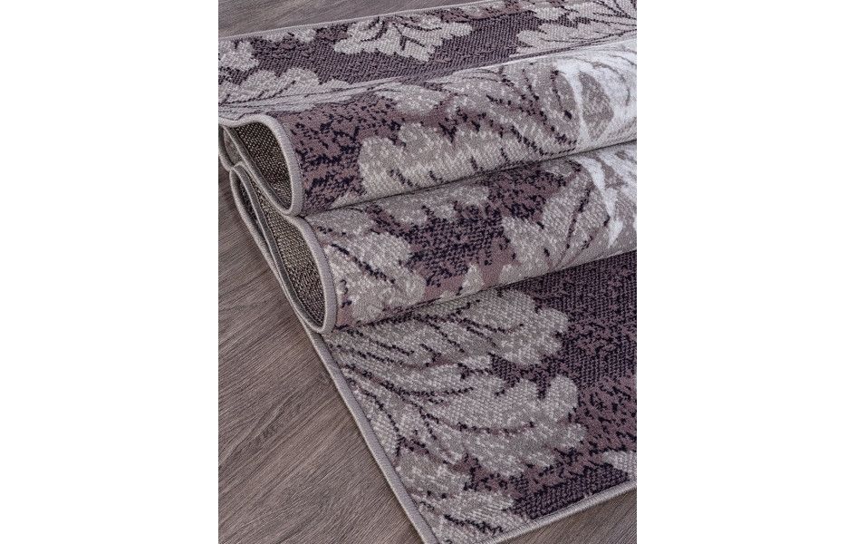 Ковер D213 - GRAY-PURPLE - Прямоугольник - коллекция SILVER