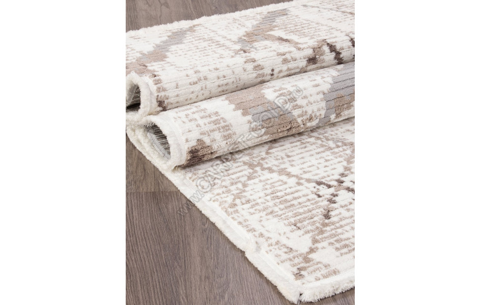 Ковер A959AF - P.WHITE / L.BEIGE - Прямоугольник - коллекция JOLI