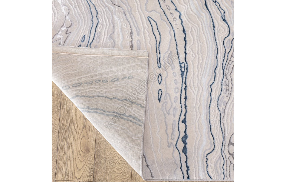 КОВРЫ ДИЗАЙН F592AW ЦВЕТ BEIGE / D.BLUE