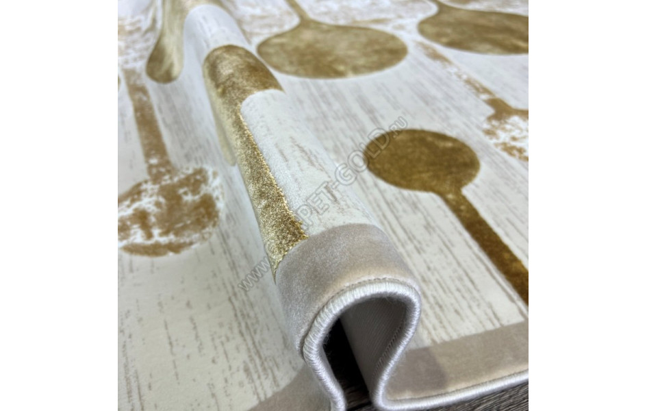 Иранский ковер Paris 7155 WHITE из бамбукового шелка