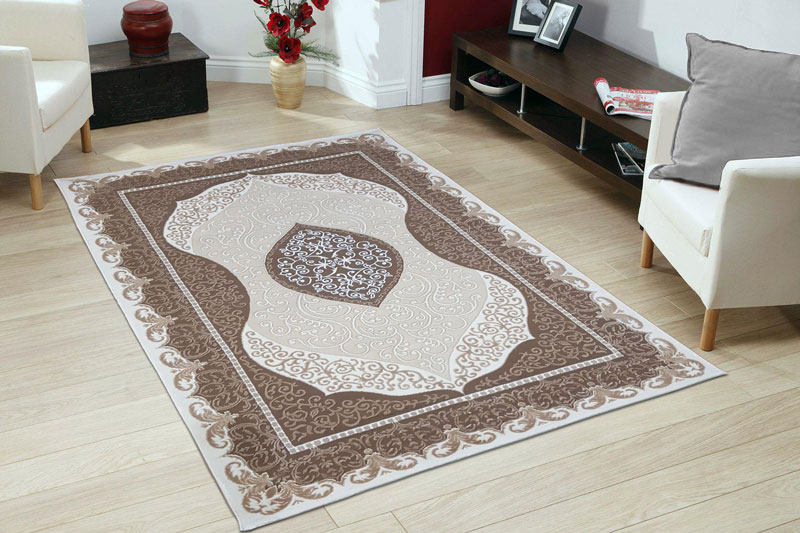 Светлый ковер из хит-сета в интерьере